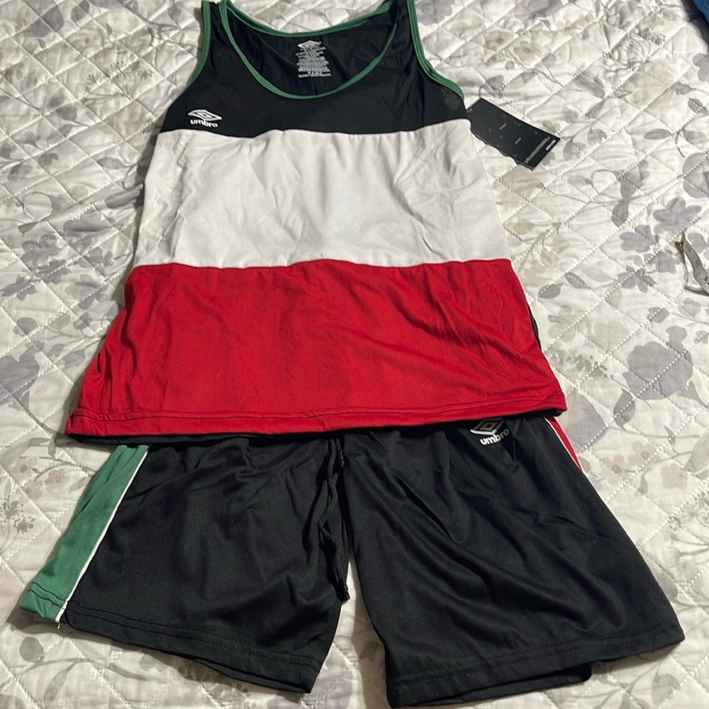 NWT Umbro lounge tank and short set M
